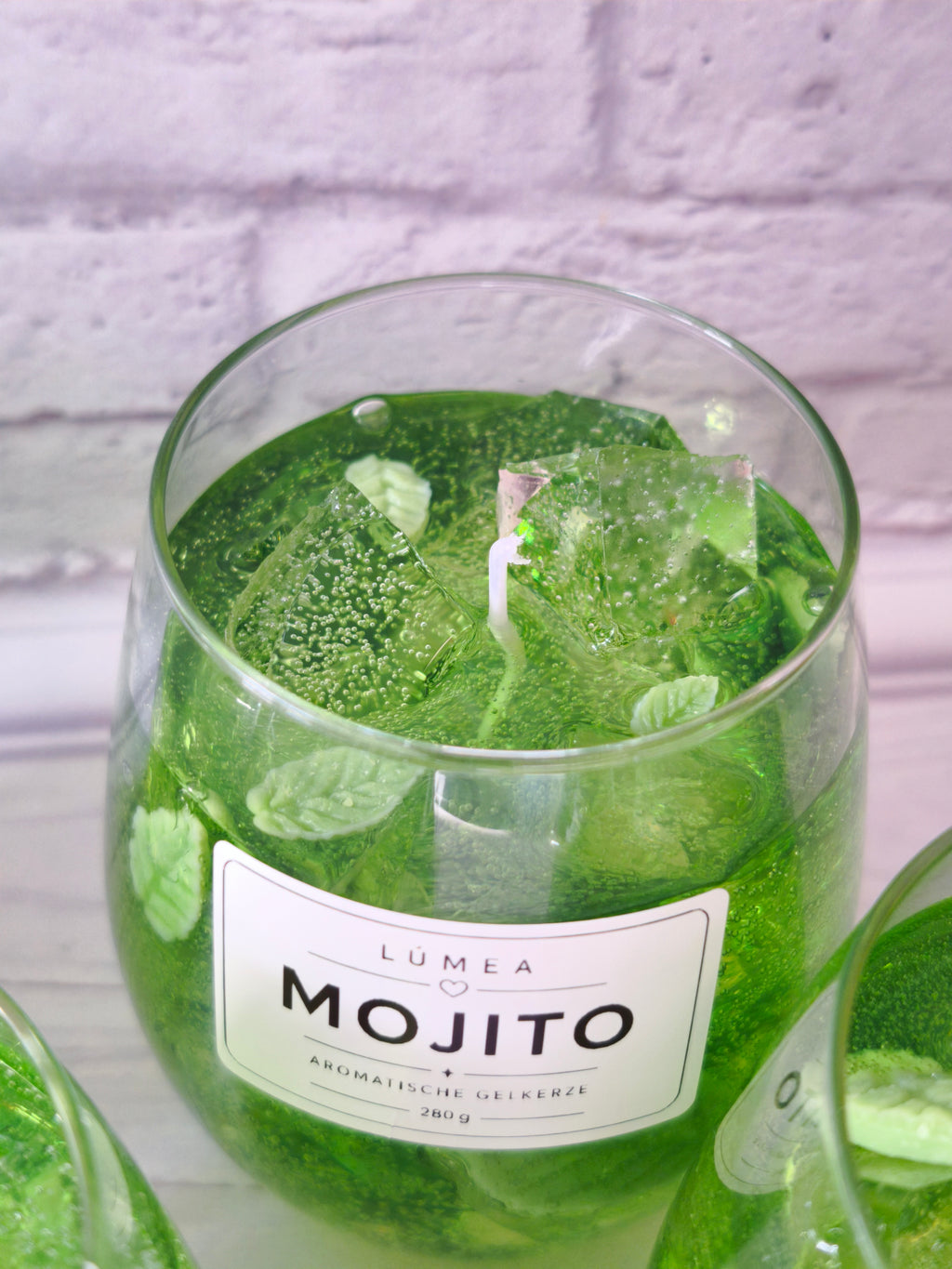 Mojito Gel Candle – Handmade Aromatic Gel Candle with Lime & Mint | 280g | Lúmea