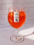 Aperol Spritz Duftkerze im Weinglas – Handgemachte Gelkerze