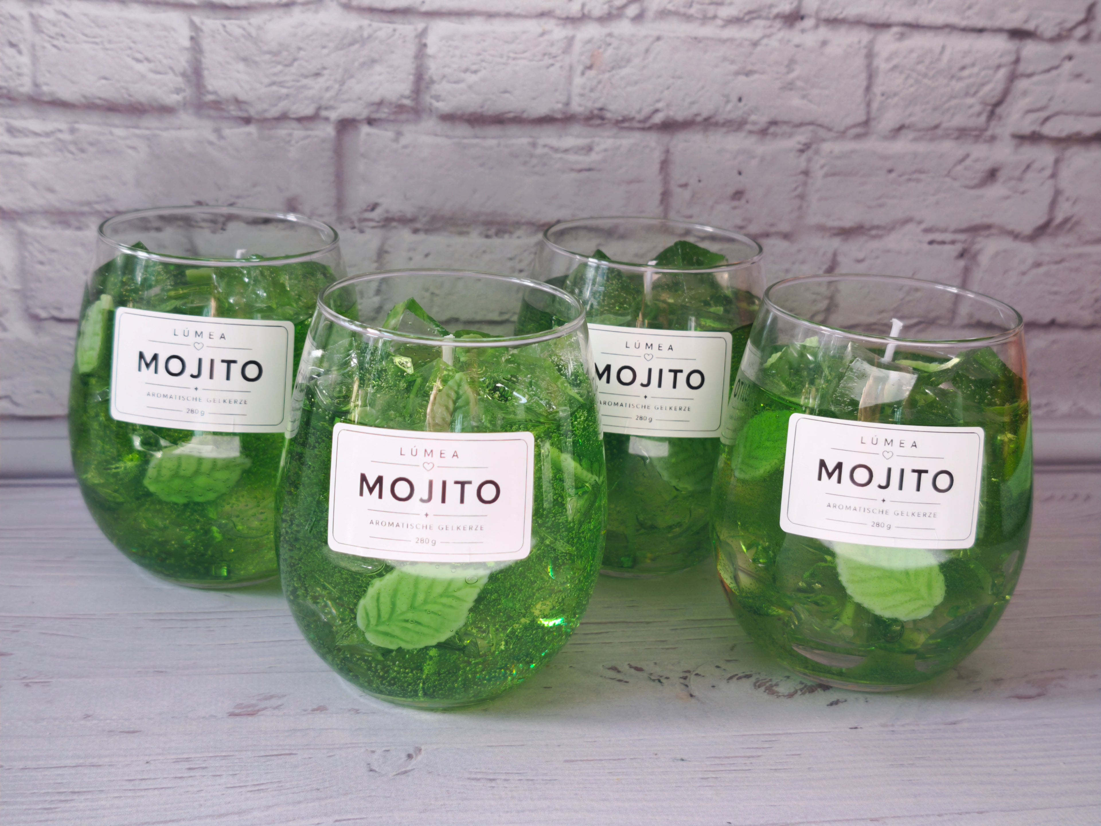 Mojito Gel Candle – Handmade Aromatic Gel Candle with Lime & Mint | 280g | Lúmea